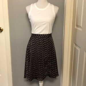 LOFT printed skirt